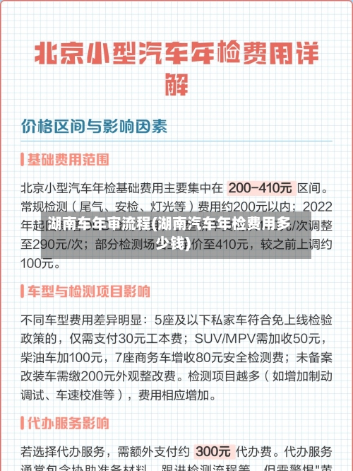 湖南车年审流程(湖南汽车年检费用多少钱)