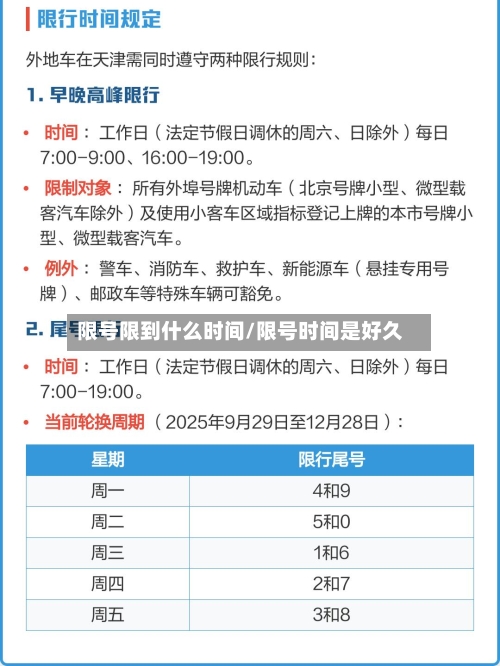 限号限到什么时间/限号时间是好久-第2张图片