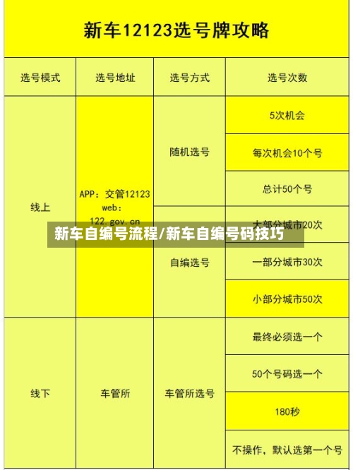 新车自编号流程/新车自编号码技巧-第1张图片