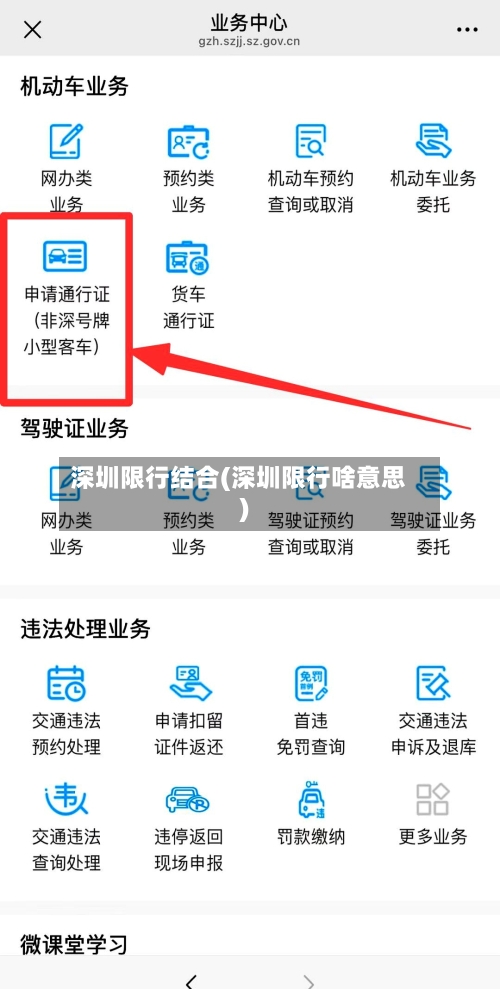 深圳限行结合(深圳限行啥意思)