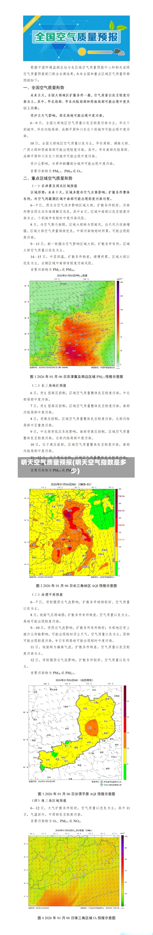 明天空气质量预报(明天空气指数是多少)