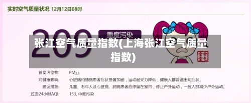 张江空气质量指数(上海张江空气质量指数)