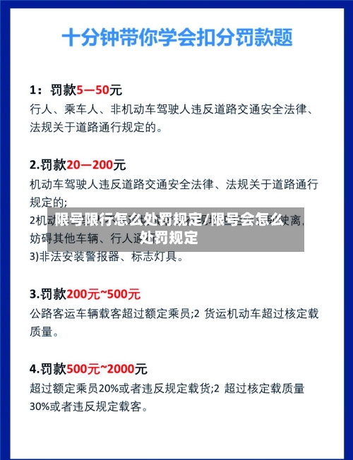 限号限行怎么处罚规定/限号会怎么处罚规定-第3张图片