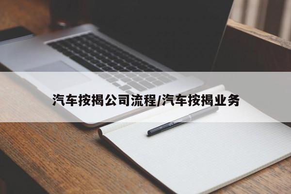 汽车按揭公司流程/汽车按揭业务